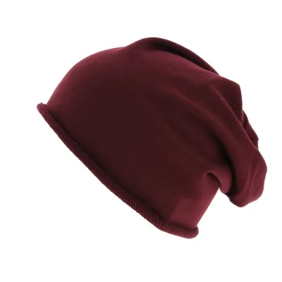 Oversized Beanie Brooklin Burgundy Cotton - Atlantis Reference: 6706 | Traclet Hat Shop