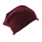 Oversized Beanie Brooklin Burgundy Cotton - Atlantis