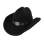 Chapeau de Cowboy Jesse Feutre Laine Noir - Bullhide
