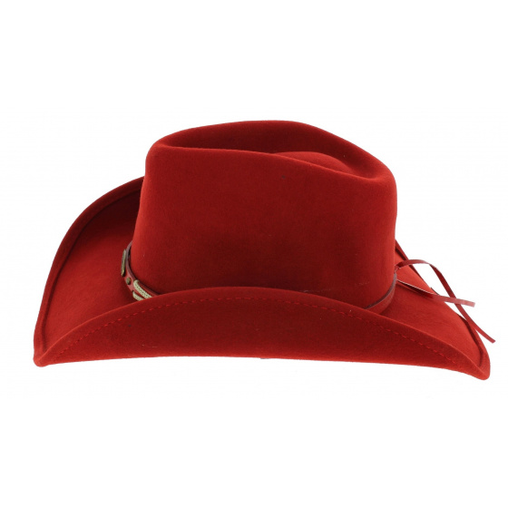 Chapeau Cowboy Emotionally Charged Feutre Rouge - Bullhide