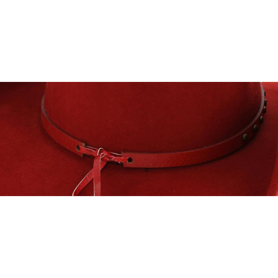 Chapeau Cowboy Emotionally Charged Feutre Rouge - Bullhide