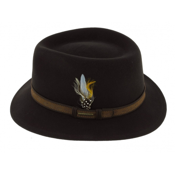 Chapeau Merced Traveller Feutre laine Marron - Stetson