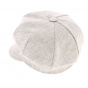 Antje Linen Beige Newsboy Cap - Mayser