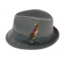 Player Gain Grey Wool Felt Hat - Brixton