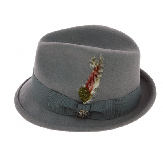 Chapeau Player Gain Feutre Laine Gris - Brixton