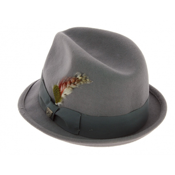 Chapeau Player Gain Feutre Laine Gris - Brixton