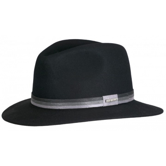 Black Ramsey fur felt hat