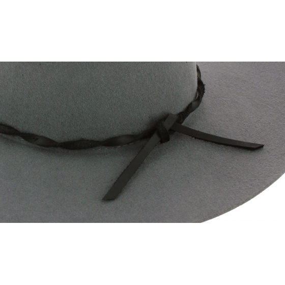 Chapeau Capeline Dallas Feutre laine Gris - Brixton