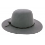 Dallas Grey Wool Felt Wide Brim Hat - Brixton