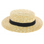 Canotier Large Size Natural Straw - Traclet