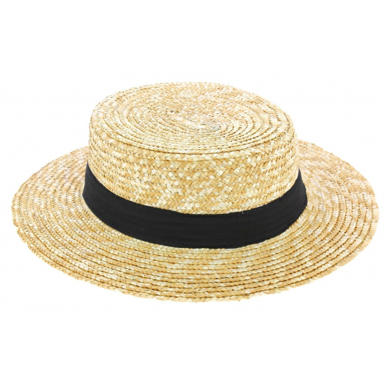 Canotier Grandes Tailles Paille Naturelle - Traclet Canotier Grandes Tailles Paille Naturelle - Traclet
