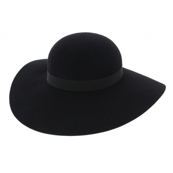 Foxes Wool Felt Wide-Brimmed Hat - Traclet