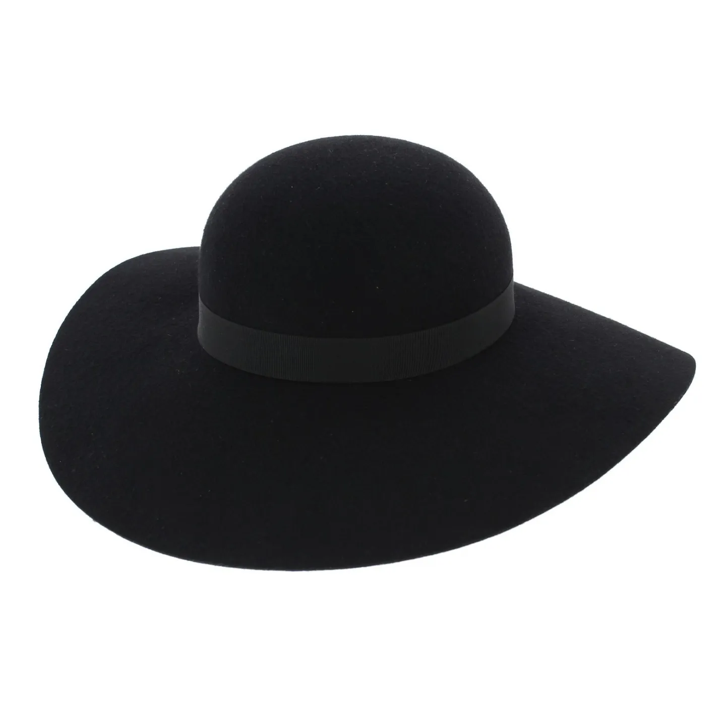 Black Foxes Wool Felt Wide-brimmed Hat - Traclet Reference: 6739 | Traclet Hat Shop