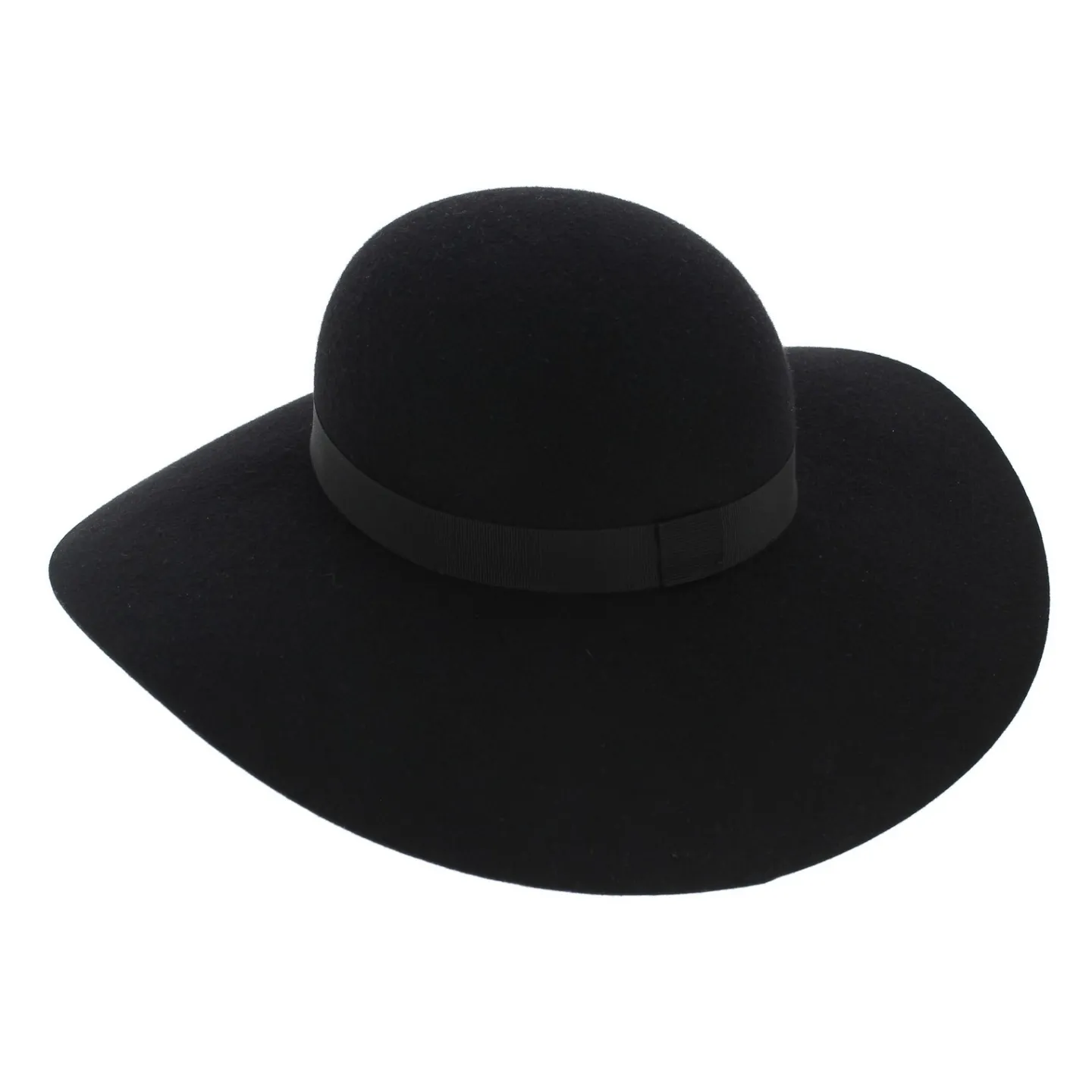 Black Foxes Wool Felt Wide-brimmed Hat - Traclet Reference: 6739 | Traclet Hat Shop