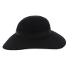 Black Foxes Wool Felt Wide-brimmed Hat - Traclet Reference: 6739 | Traclet Hat Shop