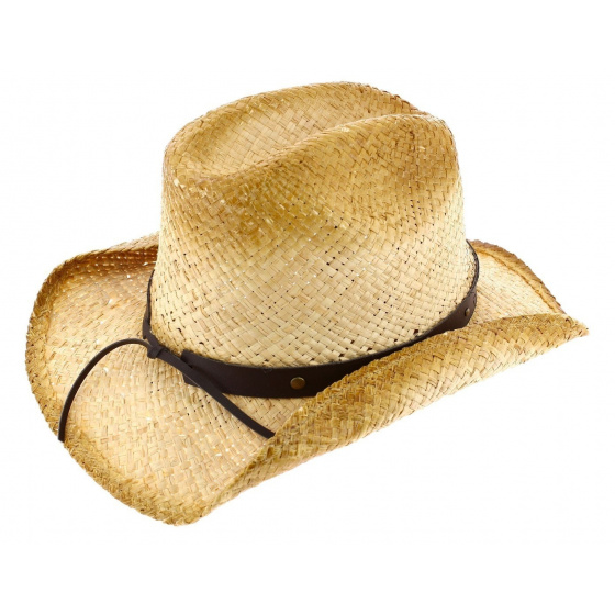 Chapeau Cowboy Rising Star Paille Naturel - Bullhide Chapeau Cowboy Rising Star Paille Naturel - Bullhide