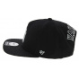 Cracked Flat Brim Snapback NY Yankees Black & Silver - 47 Brand