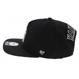 Snapback Flat Visor NY Yankees Black & Silver - 47 Brand