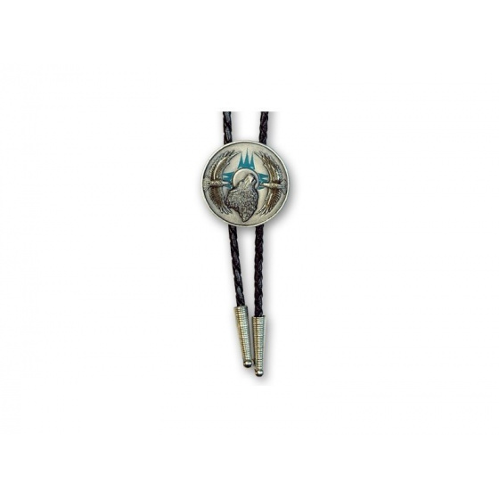 Wolf bolo tie