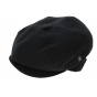 Newsboy Style Cliche Linen Cap Black - City Sport