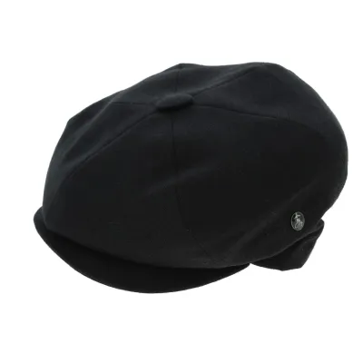 Casquette Style Gavroche Cliche Lin Noir - City Sport