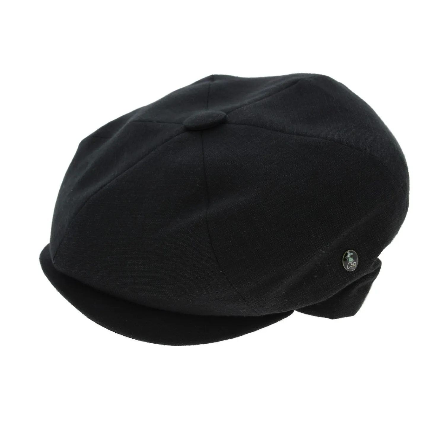 Newsboy Style Cliche Linen Cap Black - City Sport Reference: 6757 | Traclet Hat Shop