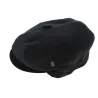 Newsboy Style Cliche Linen Cap Black - City Sport Reference: 6757 | Traclet Hat Shop