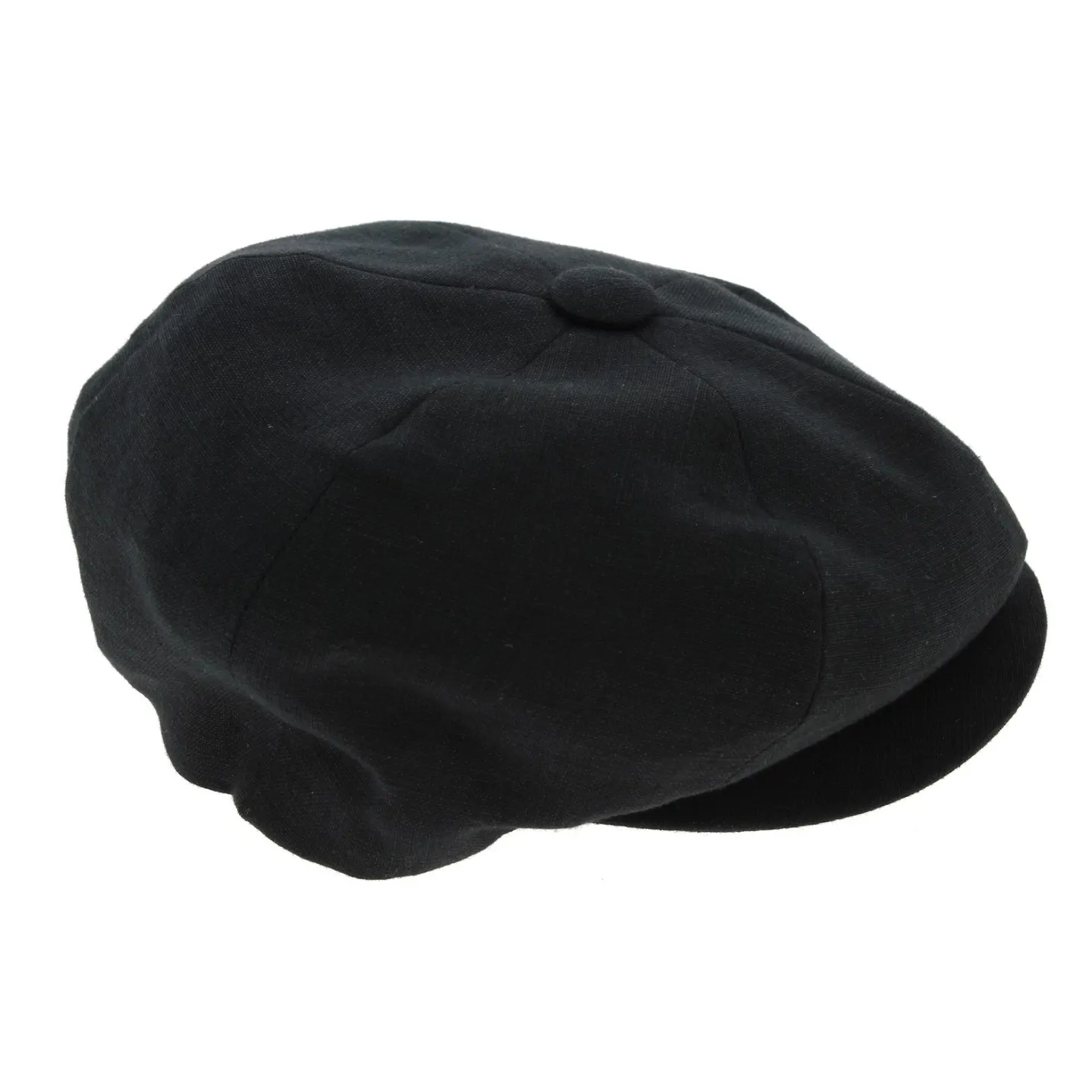 Newsboy Style Cliche Linen Cap Black - City Sport Reference: 6757 | Traclet Hat Shop