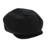 Newsboy Style Cliche Linen Cap Black - City Sport Reference: 6757 | Traclet Hat Shop