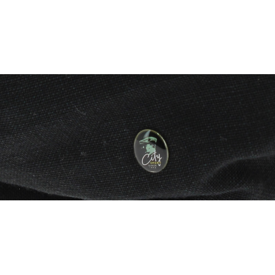 Casquette Style Gavroche Cliche Lin Noir - City Sport Casquette Style Gavroche Cliche Lin Noir - City Sport