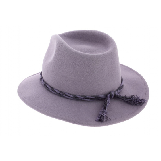 Corbet Traveller Hat in Lavender Wool Felt - Brixton