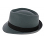 Trilby Corleone Cotton Hat Blue-Grey - Traclet