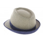 Trilby Tropea Linen Beige Trilby Hat - Traclet