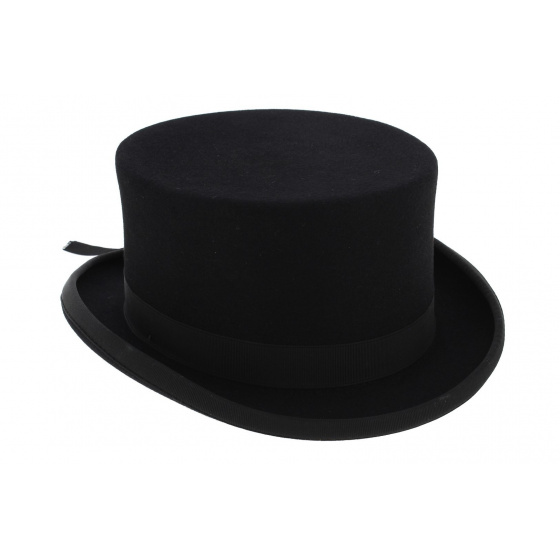 Black Fur Felt Amazon Hat - Guerra 1855 Black Fur Felt Amazon Hat - Guerra 1855