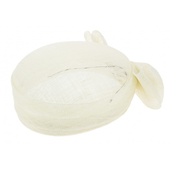 Carla Bruni White Hemp Hat - Traclet Carla Bruni White Hemp Hat - Traclet