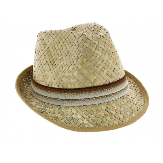 Carpinetto Kids Straw Trilby Hat - Traclet