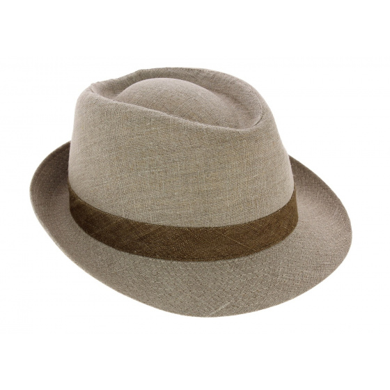 Chapeau Trilby Monfortino Lin Beige - Traclet Chapeau Trilby Monfortino Lin Beige - Traclet