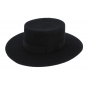 Seville Black Wool Felt Hat - Traclet