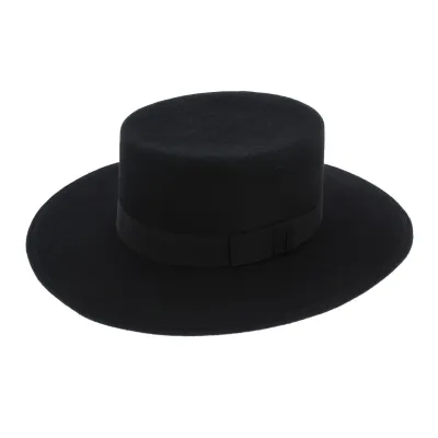 Seville Black Wool Felt Hat - Traclet Reference: 6830 | Traclet Hat Shop