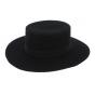 Seville Black Wool Felt Hat - Traclet