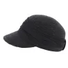 Casquette Paille Naturelle Noir - Seeberger Reference : 6831 | Chapellerie Traclet