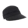 Black Natural Straw Cap - Seeberger Reference: 6831 | Chapellerie Traclet