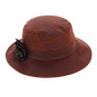 Rust Waterproof Waxed Cotton Bucket Hat - Herman