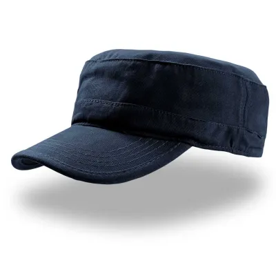 Cuban cap in plain navy cotton Reference: 6852 | Traclet Hat Shop