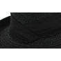 Lilwenn Black Natural Straw Breton Hat - Seeberger