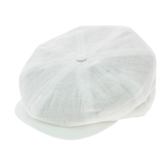 White Linen Irish Style Cap - City Sport