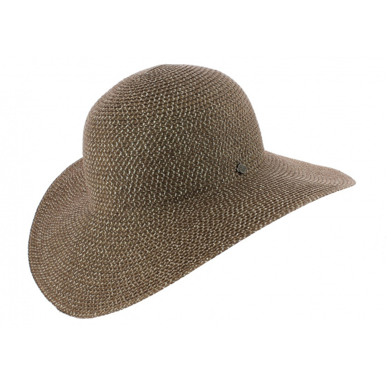 Summer Saint Barth Wide Brim Hat Brown Paper Straw - Seeberger