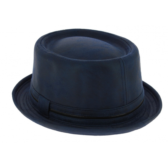 Chapeau Porkpie Davis Bleu - Aussie Apparel Chapeau Porkpie Davis Bleu - Aussie Apparel