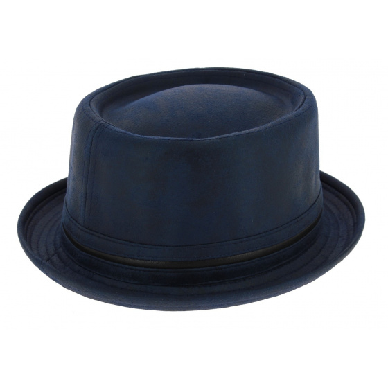 Chapeau Porkpie Davis Bleu - Aussie Apparel Chapeau Porkpie Davis Bleu - Aussie Apparel