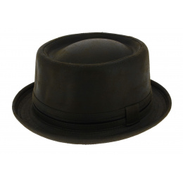Brown Mike Porkpie Hat - Aussie Apparel